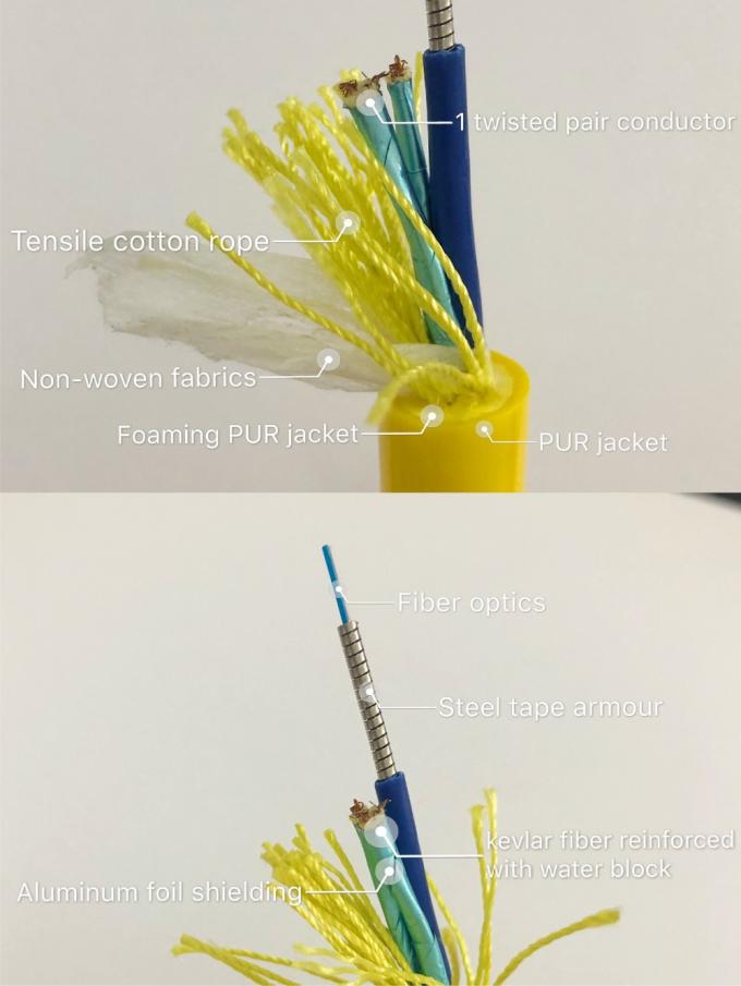 Υβριδικό καλώδιο ομφάλου Rov για την τροφοδοσία Rov και τη μετάδοση σήματος 10