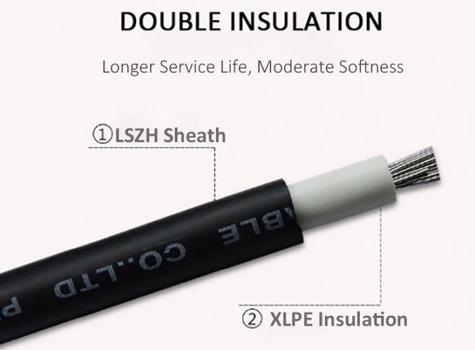 Ηλιακά καλώδια 4mm Ηλιακά φωτοβολταϊκά καλώδια 6mm2 για ηλιακά φωτοβολταϊκά καλώδια χαμηλής και μεσαίας τάσης αυτοκινήτου 1