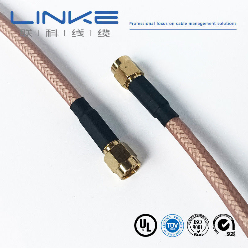 Wurth Elektronik RG142 ομοαξονικό καλώδιο 50 Ω, 4,95 mm OD SMA αρσενικό προς SMA αρσενικό λευκό καλώδιο οχημάτων νέας ενέργειας