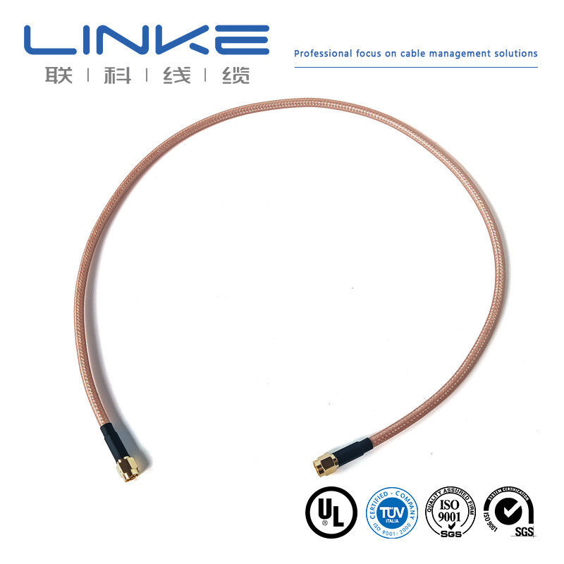 Wurth Elektronik RG142 ομοαξονικό καλώδιο 50 Ω, 4,95 mm OD SMA αρσενικό προς SMA αρσενικό λευκό καλώδιο οχημάτων νέας ενέργειας