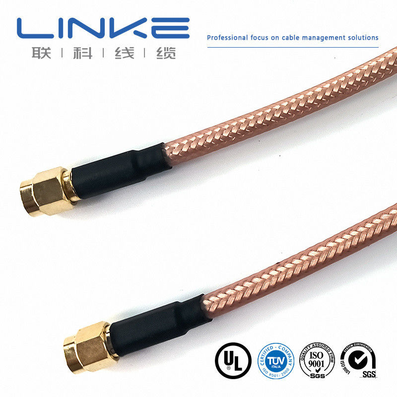 Wurth Elektronik RG142 ομοαξονικό καλώδιο 50 Ω, 4,95 mm OD SMA αρσενικό προς SMA αρσενικό λευκό καλώδιο οχημάτων νέας ενέργειας