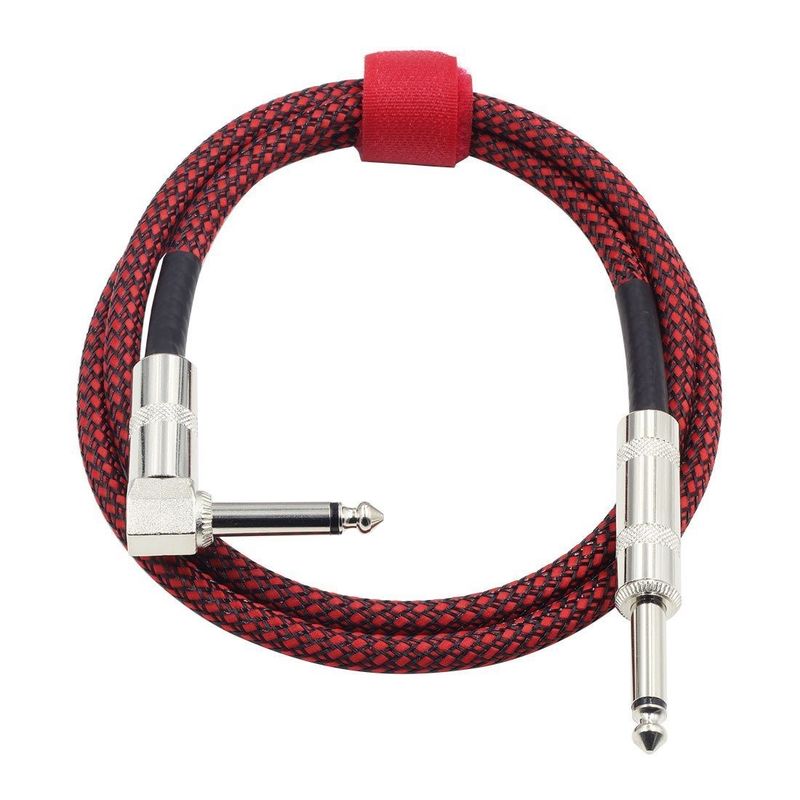 10FT Ηλεκτρικό όργανο Ακουστικό καλώδιο 3m Jack To Jack Custom Connector 6.35mm Επιλογή