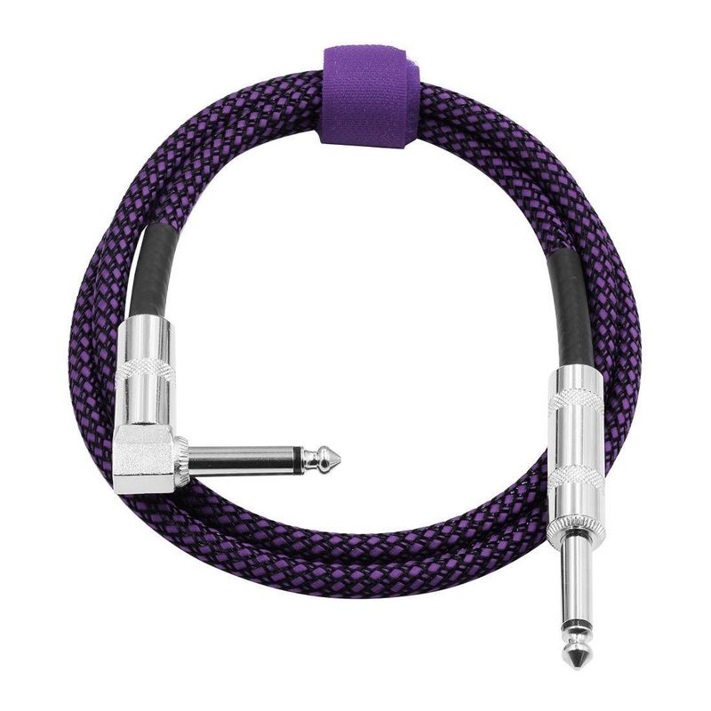 10FT Ηλεκτρικό όργανο Ακουστικό καλώδιο 3m Jack To Jack Custom Connector 6.35mm Επιλογή