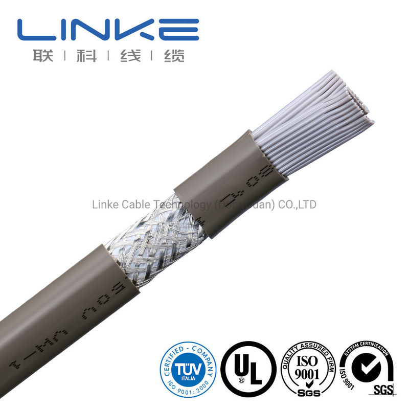 50 Core 28AWG Επίπεδο Καλώδιο με Περίδεση Σωλήνα PVC και Διεπαφή SATA/SATA Ηλεκτρικό Καλώδιο UL