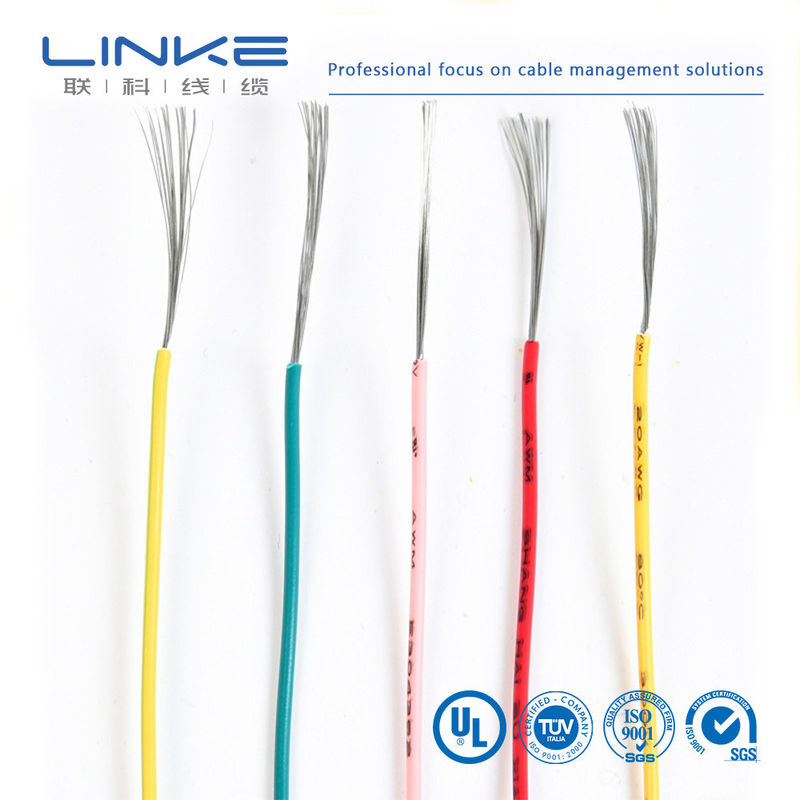 UL1723 FEP Μόνωση 10-30AWG Κουτίσματος Χαλκού Μονό πυρήνα καλώδιο χαμηλού καπνού μηδενικό καλώδιο χαλογόνου