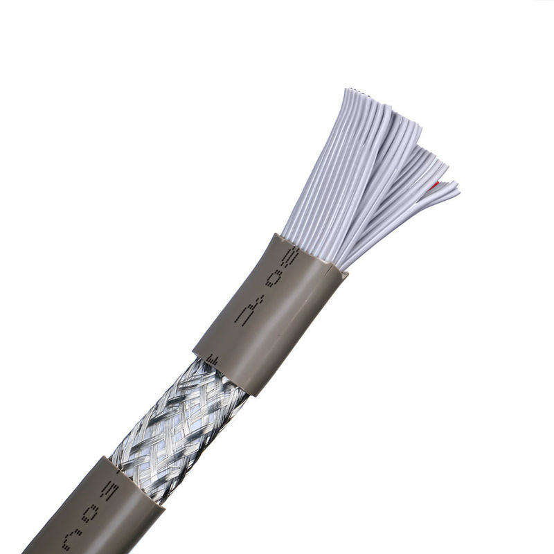 Υλικό κάλυψης PVC UL2464 Γκρίζο με κόκκινη άκρη 20 πιν επίπεδα καλώδια ομιλητών