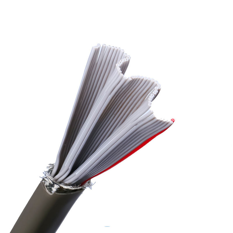 Υλικό κάλυψης PVC UL2464 Γκρίζο με κόκκινη άκρη 20 πιν επίπεδα καλώδια ομιλητών