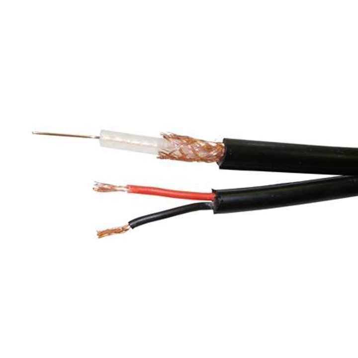 Στρογγυλό καλώδιο κάμερας CCTV Rg59 2c Δύναμη OEM Rj59 Κοακσιακό καλώδιο για σύστημα ασφαλείας