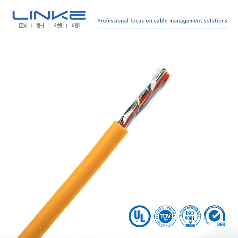 CAT5e UTP LAN καλώδιο CCA 1000 ft Κίτρινο Προαιρετικό γεμιστήρα ΗΠΑ νόμισμα ΗΠΑ στερεό κίτρινο