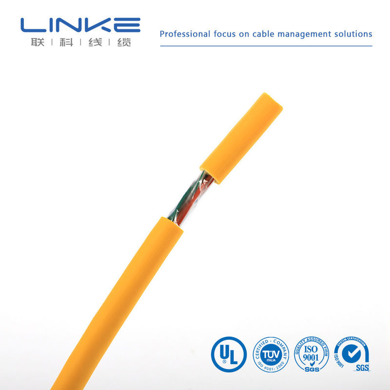 CAT5e UTP LAN καλώδιο CCA 1000 ft Κίτρινο Προαιρετικό γεμιστήρα ΗΠΑ νόμισμα ΗΠΑ στερεό κίτρινο