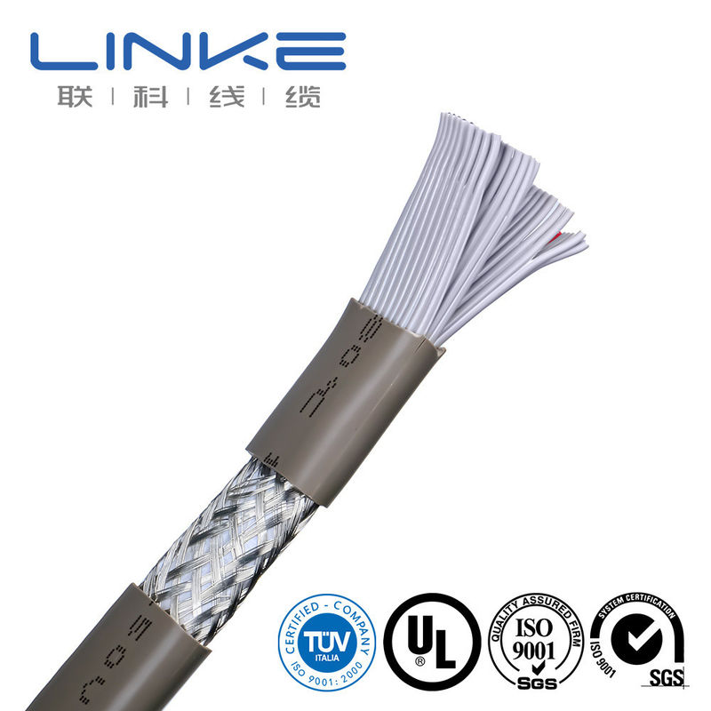 50 πυρήνες Shield Flat Industrial Control Cable με μόνωση PVC και κάλυψη TPU