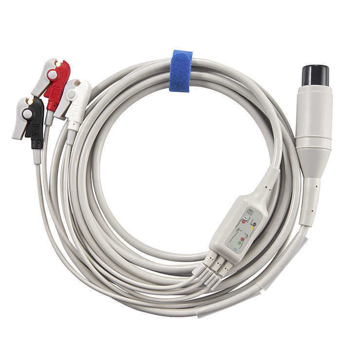 Καλώδιο ΗΚΓ με θήκη TPU με πυρήνα από κονσερβοποιημένο χαλκό και επιλογές προσαρμογής για ιατρικό εξοπλισμό