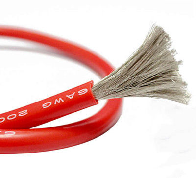 Ανθεκτικό στη φθορά καλώδιο χαλκού με μόνωση σιλικόνης υψηλής ευελιξίας και αντοχή σε υψηλές θερμοκρασίες για ηλεκτρικές εγκαταστάσεις