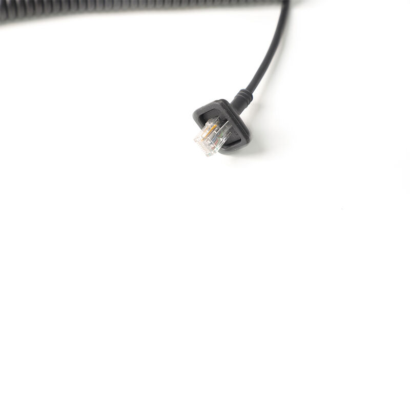 Κατηγορία 6 Gigabit Shielded Industrial Spring Network Cable με σύνδεσμο RJ45 για βιομηχανικό Ethernet