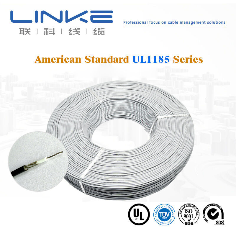 Καλώδιο Μονοπολικό Θωρακισμένο UL1185 18AWG 20AWG με Επικασσιτερωμένο Πολύκλωνο Αγωγό Awm 1185 Καλώδιο Σήματος Θωρακισμένο