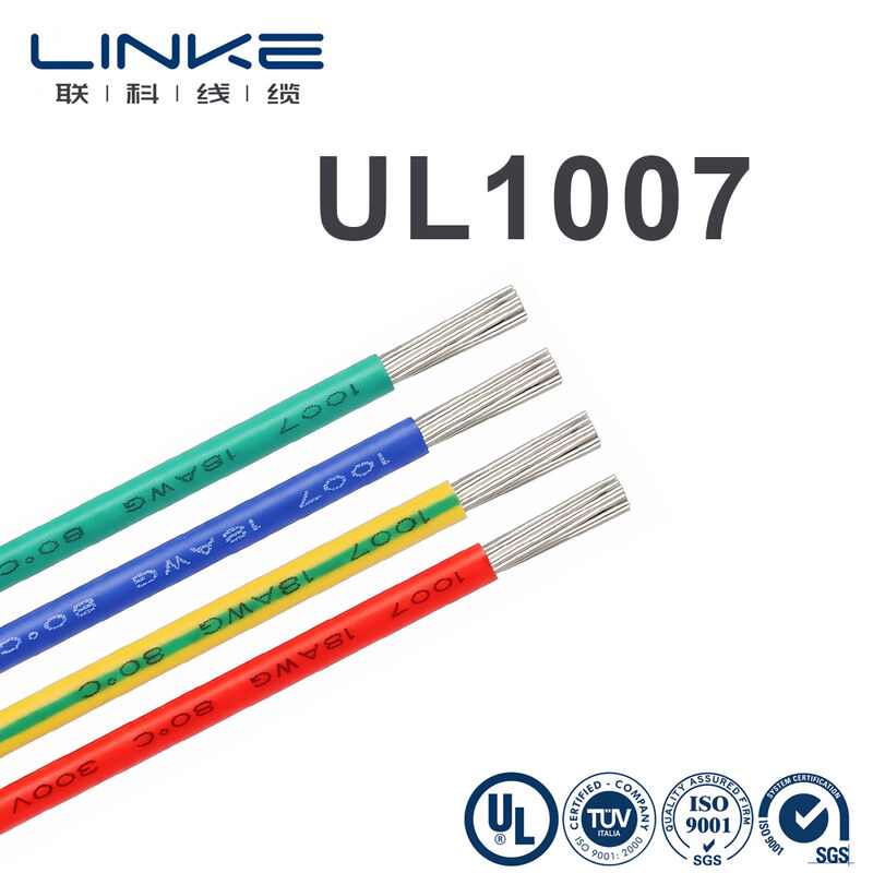 UL1007 Kabel za električno povezivanje sa kalajisanim bakarnim provodnikom, nazivne snage 300V i prilagodljivim PVC omotačem