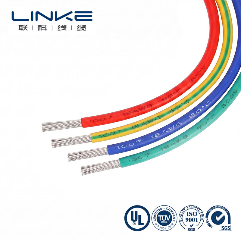 UL1007 Kabel za električno povezivanje sa kalajisanim bakarnim provodnikom, nazivne snage 300V i prilagodljivim PVC omotačem